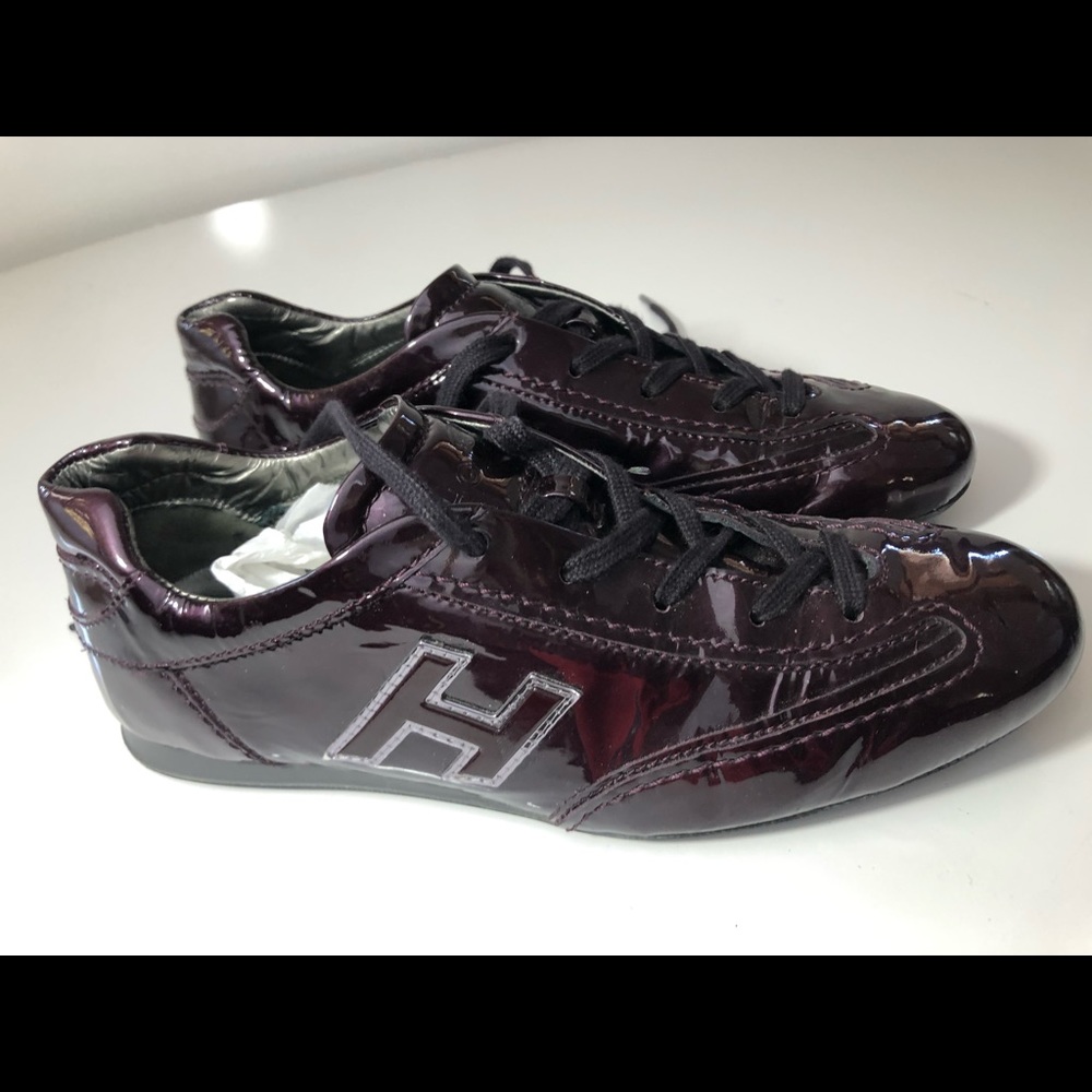 Hogan Olympia Patent Leather Sneakers